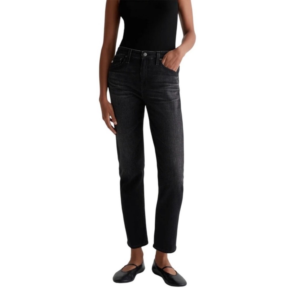AG Adriano Goldschmied Ex-Boyfriend Slouchy Slim Jeans Faded Black Color Size 28